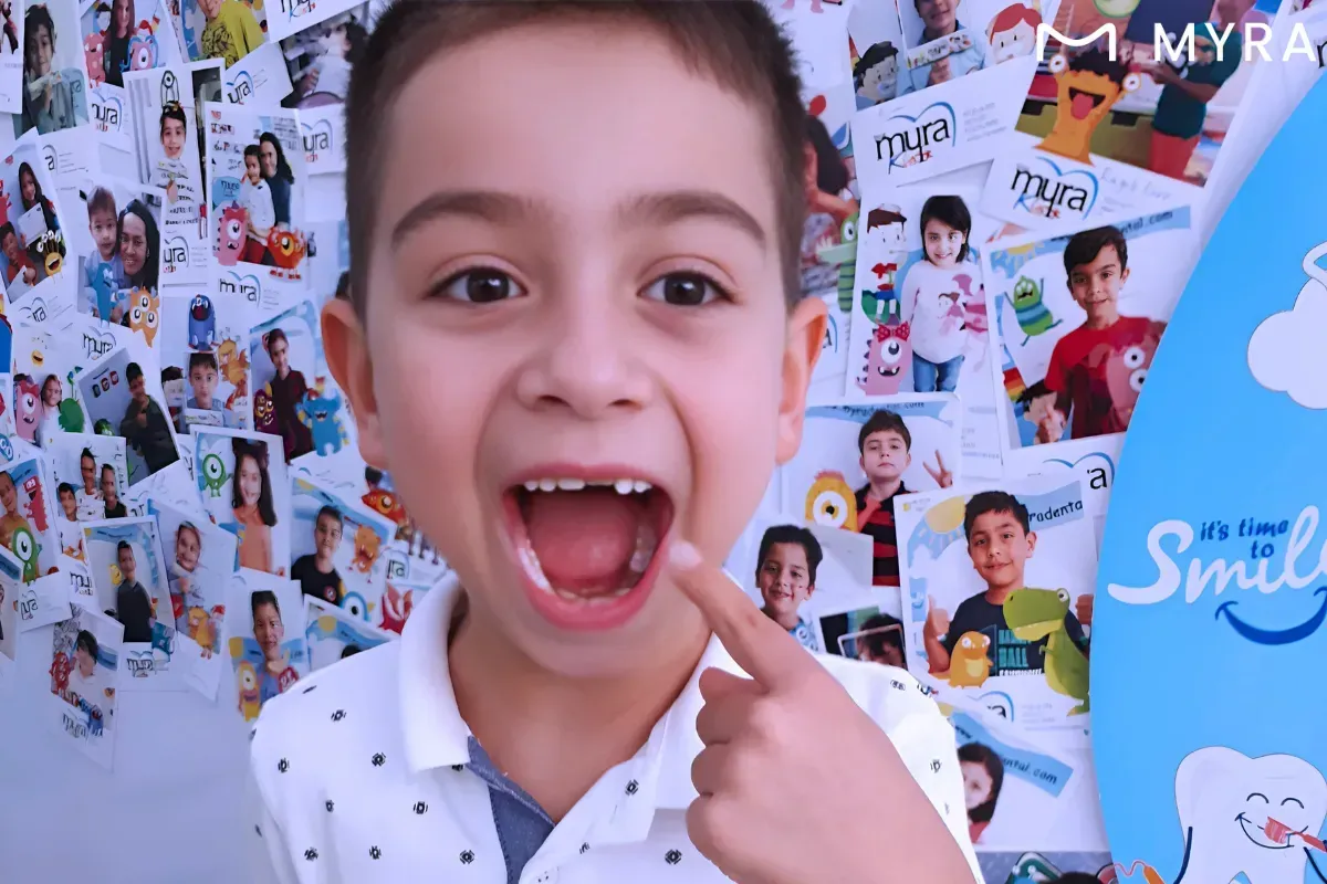 Süt dişi düşmüş çocuğun ağız yapısı