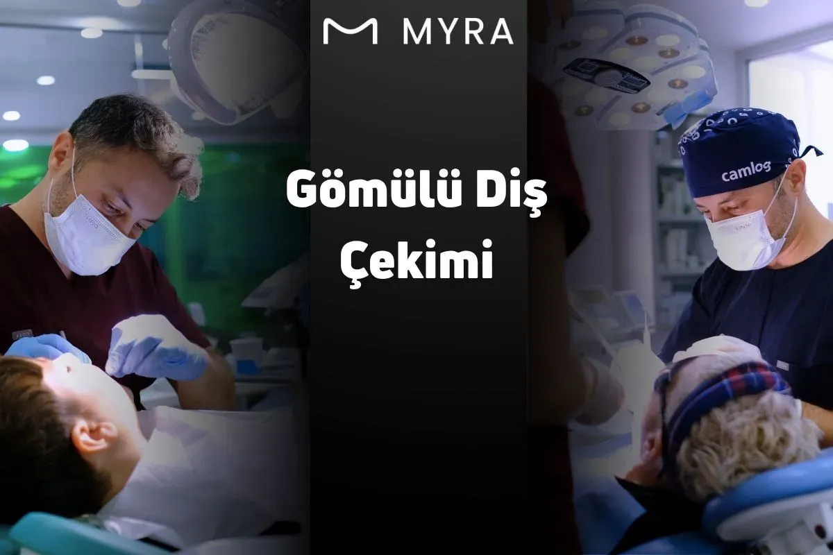 Ağız cerrahisiyle gömülü diş çekimi yapılırken çekilmiş operasyon anı