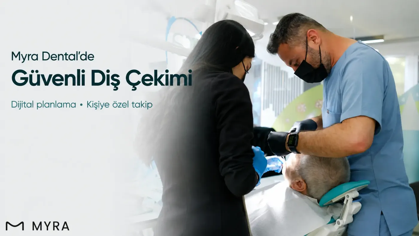 Antalya Myra Dental kliniğinde diş çekimi planlayan ağız ve diş cerrahı