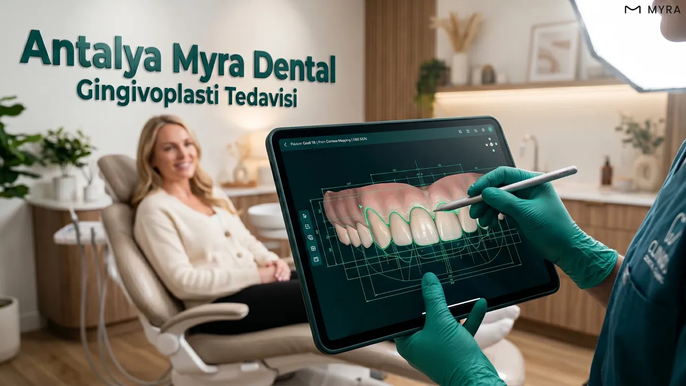 Antalya Myra Dental’de diş eti estetiği uygulaması