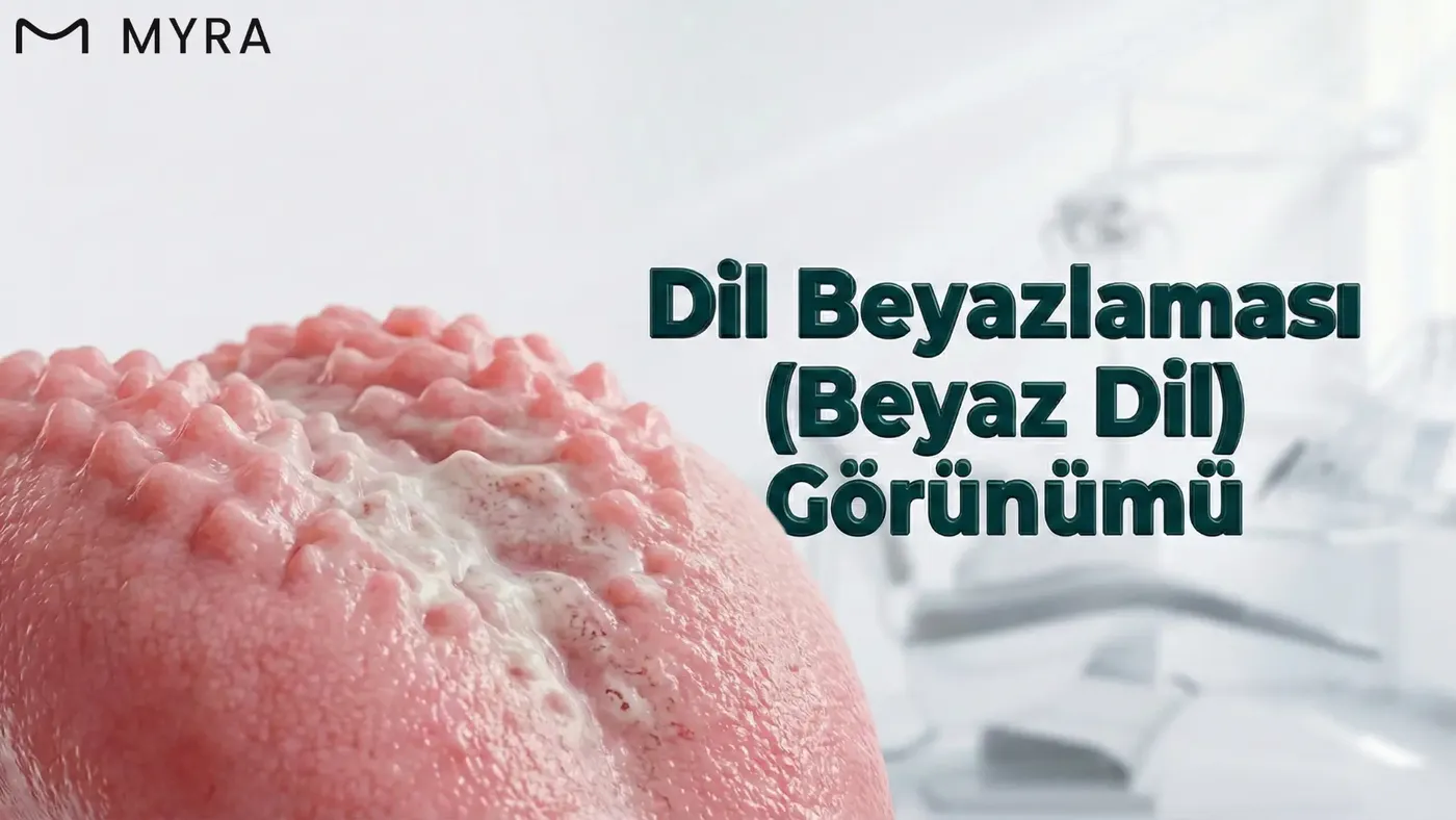 Dilin arka kısmında yoğun beyaz tabaka