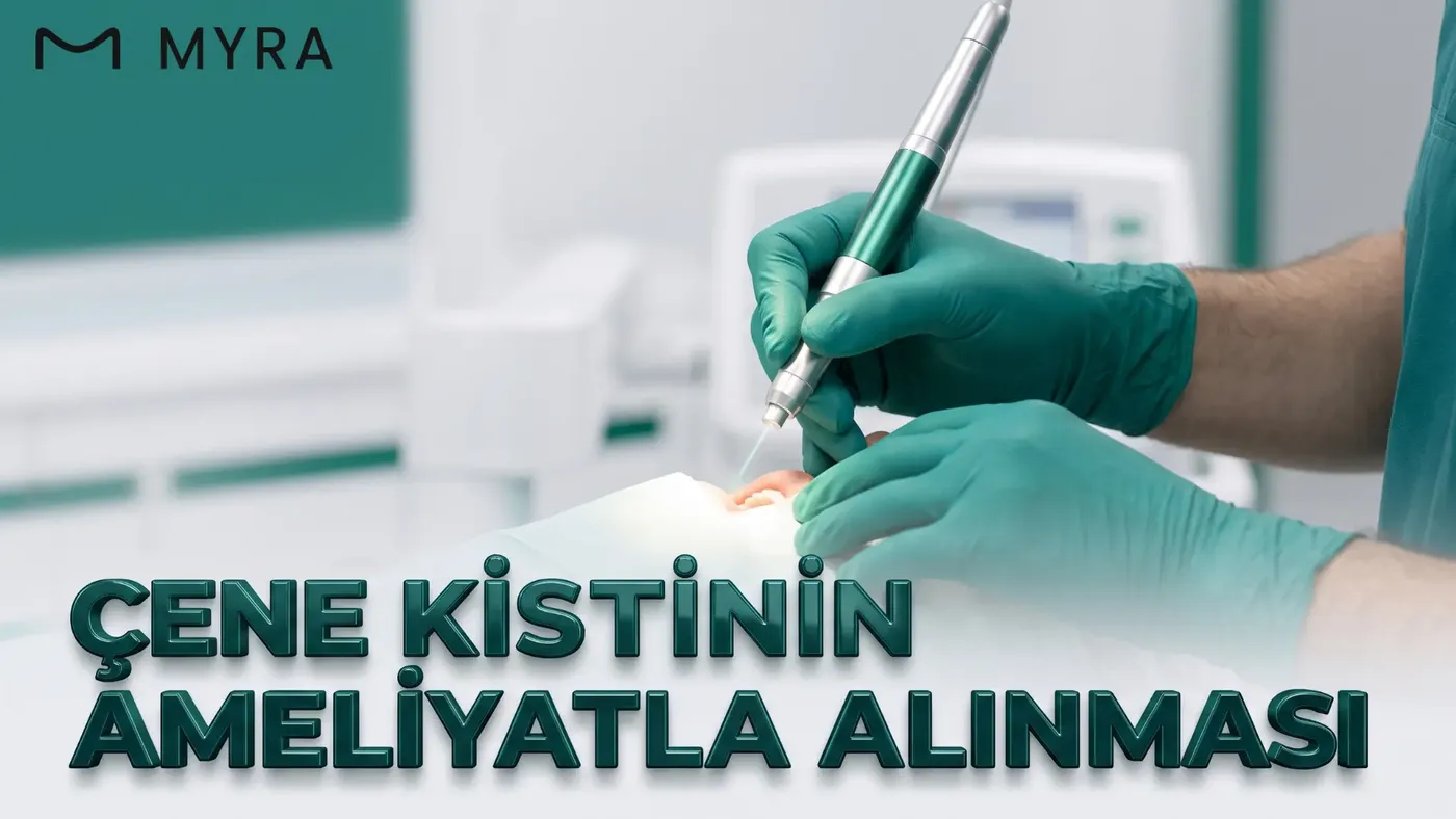 Çene kisti cerrahisi gerçekleştiren ağız ve çene cerrahı