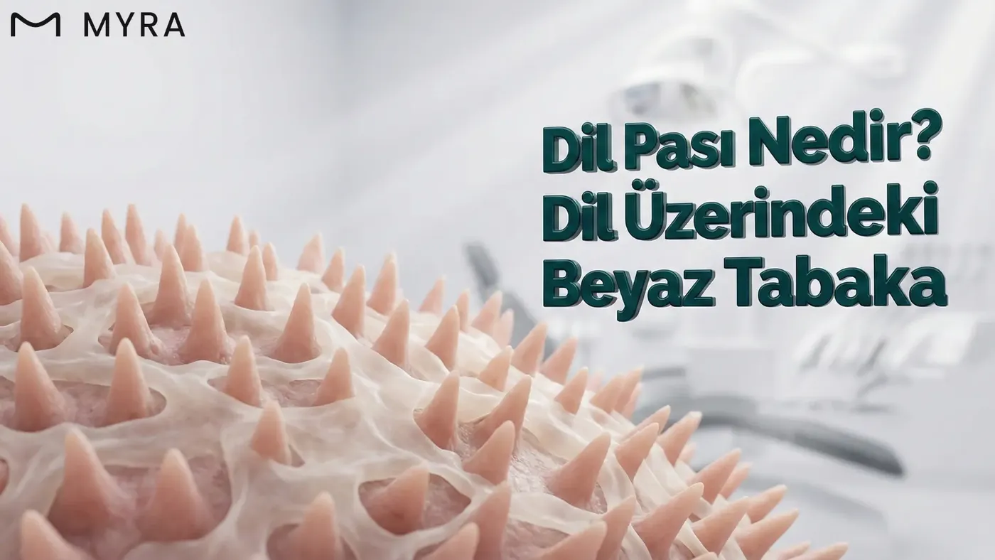Dil yüzeyinde biriken beyaz tabaka görünümü
