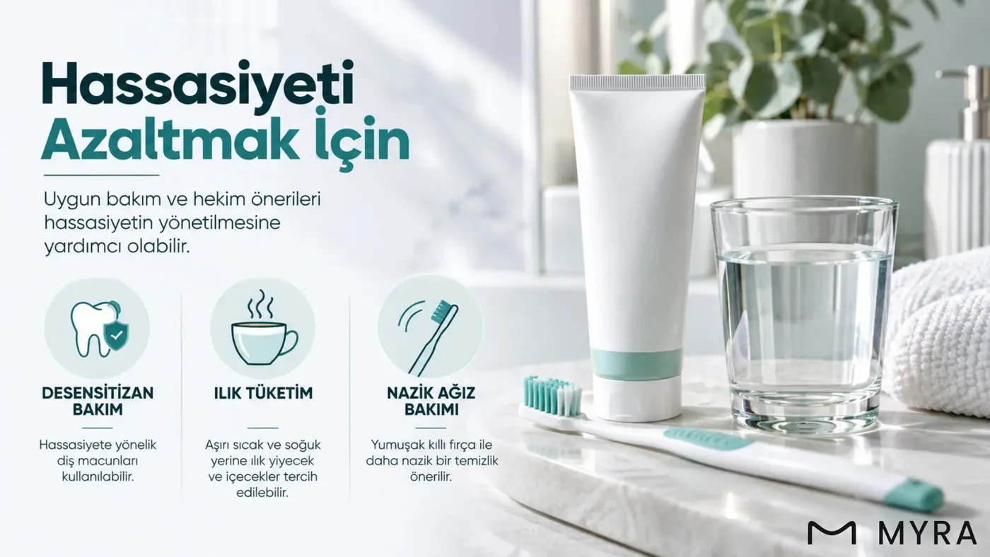 Diş beyazlatma sonrası hassasiyeti azaltma yöntemleri