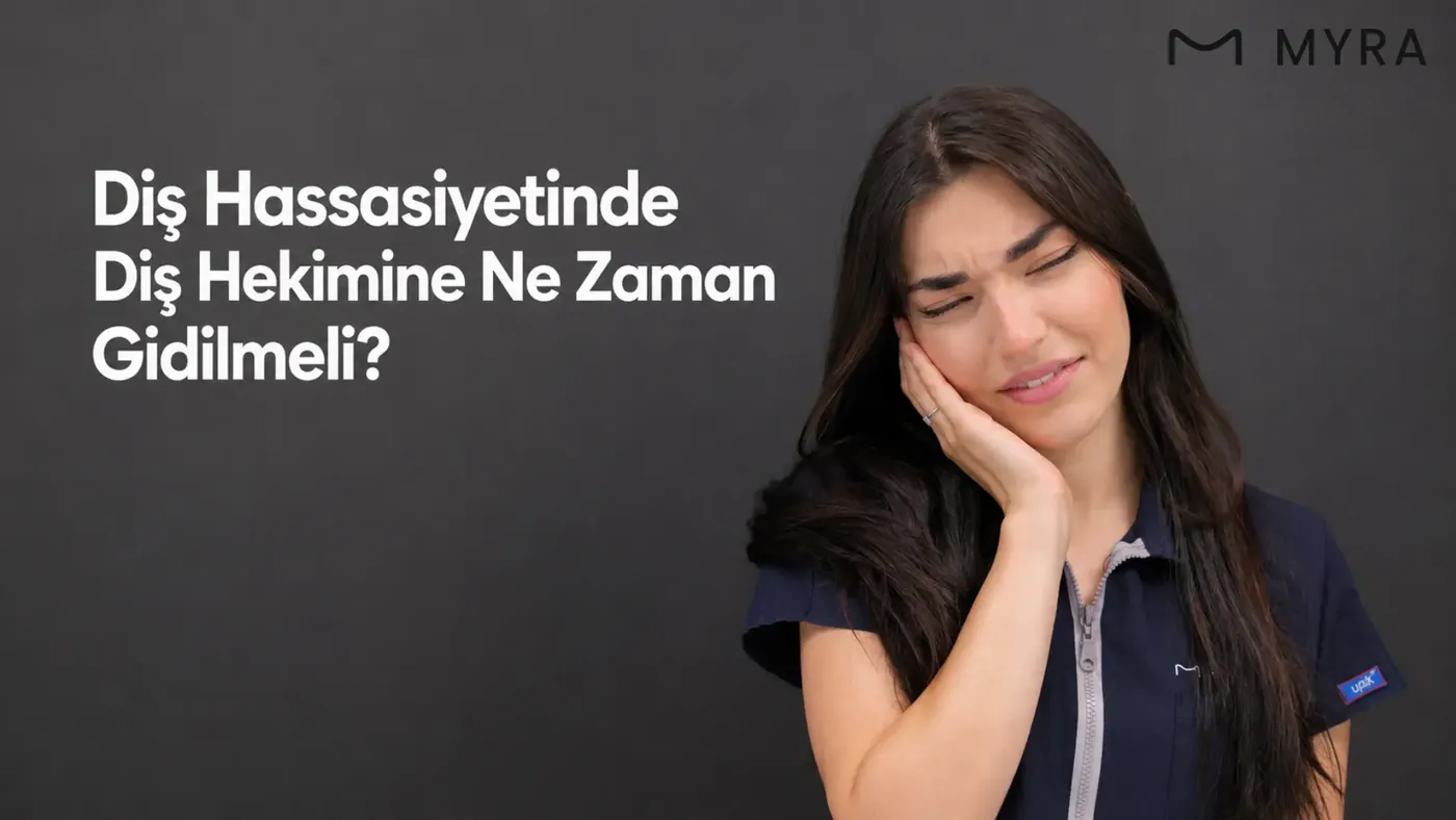 Şiddetli diş ağrısı nedeniyle yanağını tutan kadın
