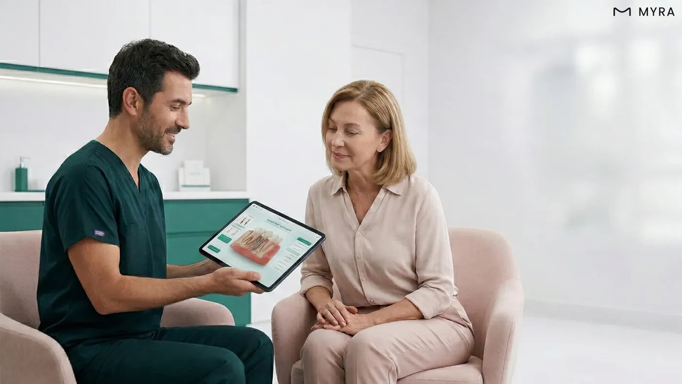 Doktor kontrolünde hormon tedavisi planlaması yapılan kadın