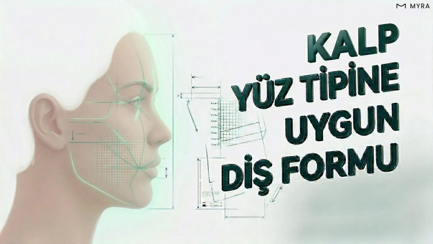 Geniş alın ve dar çeneyi dengeleyen minimal ve zarif diş formu