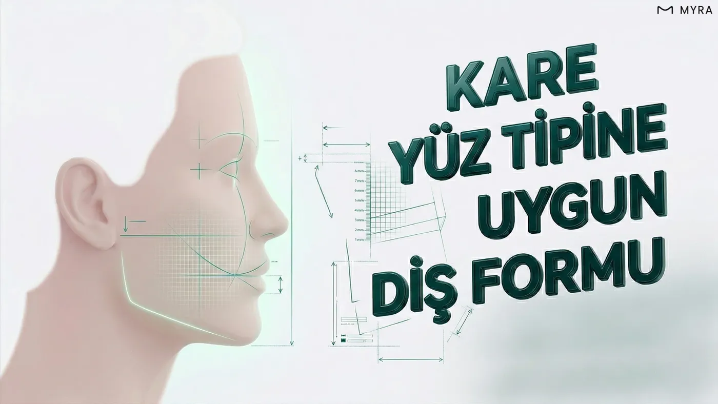 Güçlü çene hattını yumuşatan oval ve yuvarlatılmış estetik kaplama modeli