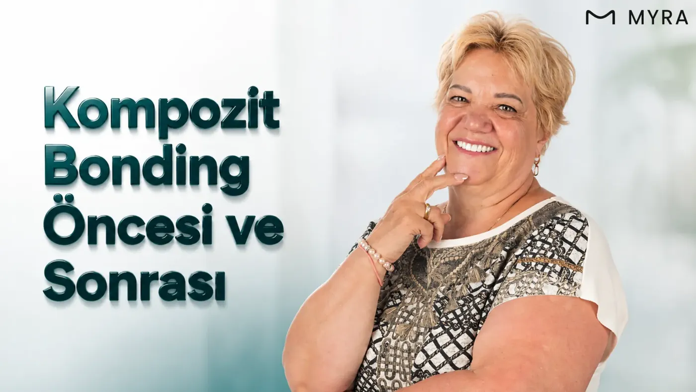 Bonding uygulaması öncesi kırık ön diş ile işlem sonrası doğal görünümlü restorasyonun karşılaştırılması