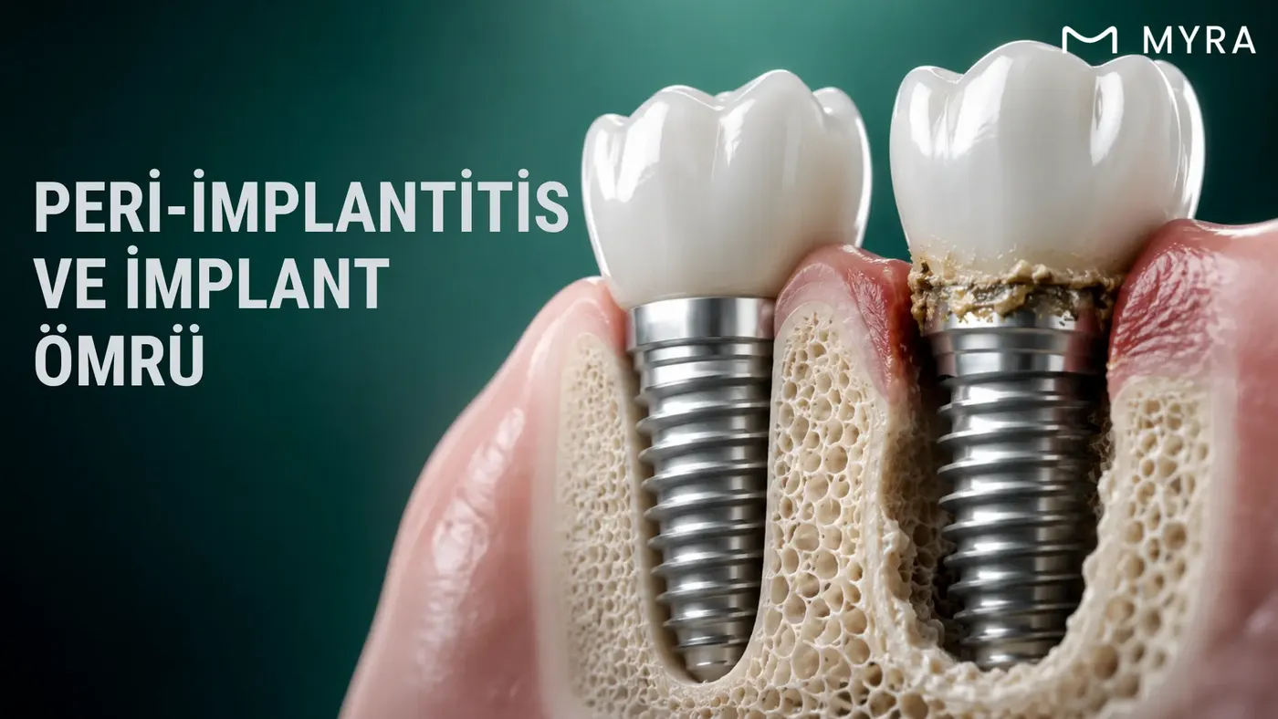 Sağlıklı implant çevresi dokular ile peri-implantitis gelişmiş implantın karşılaştırılması