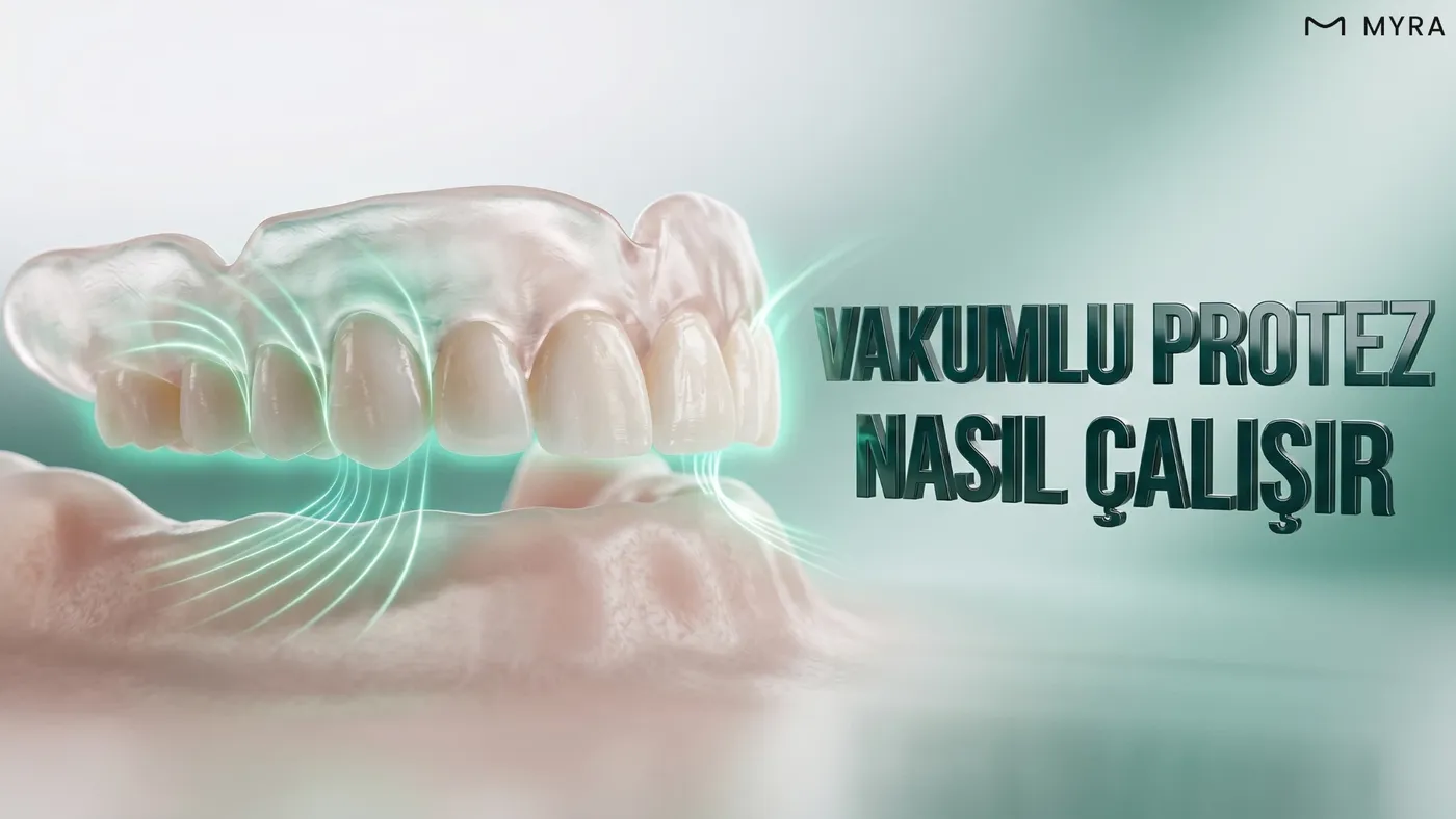 Protez ile diş eti arasında oluşan negatif basınç ve sızdırmazlık mekanizması